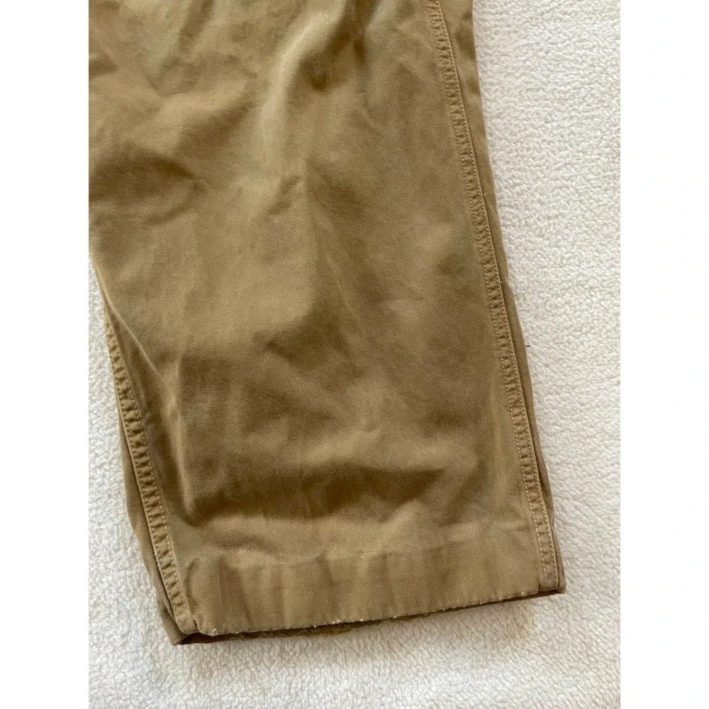 American Eagle Mens Hemmed to 28x24‎ Cargo Pants Tan Khaki Cotton Leg Utility